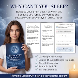Sanfte Entspannung für schlaflose Nächte – 30-Tage-Tagebuch für mehr innere Ruhe und besseren Schlaf