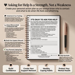 Anxiety Journal PDF | Mental Health Journal | Anxiety Relief Workbook | Overthinking Journal | Self Care Planner image 8