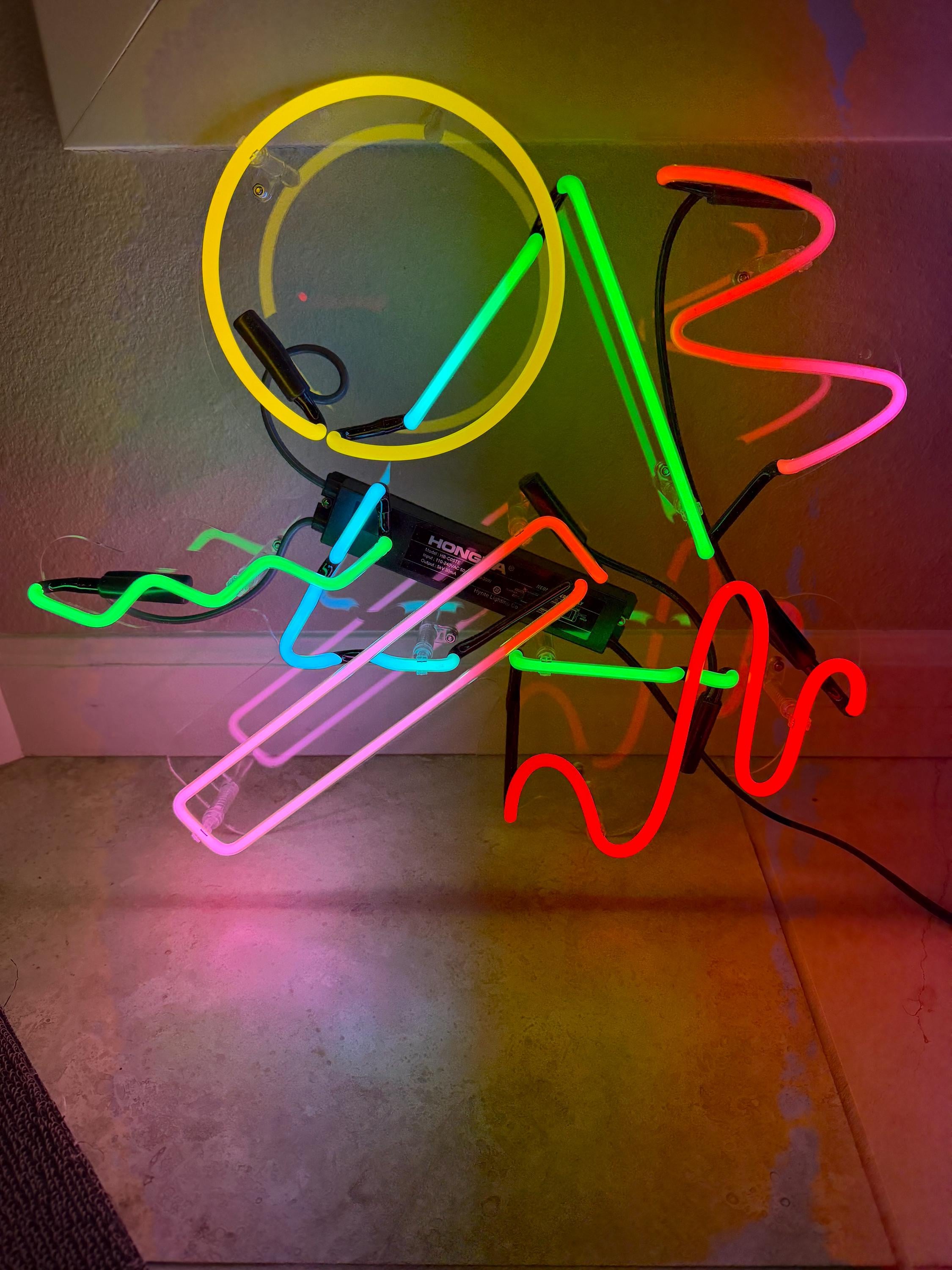 Abstract Neon Art, Think 80s or 90s (real Glass) - Etsy