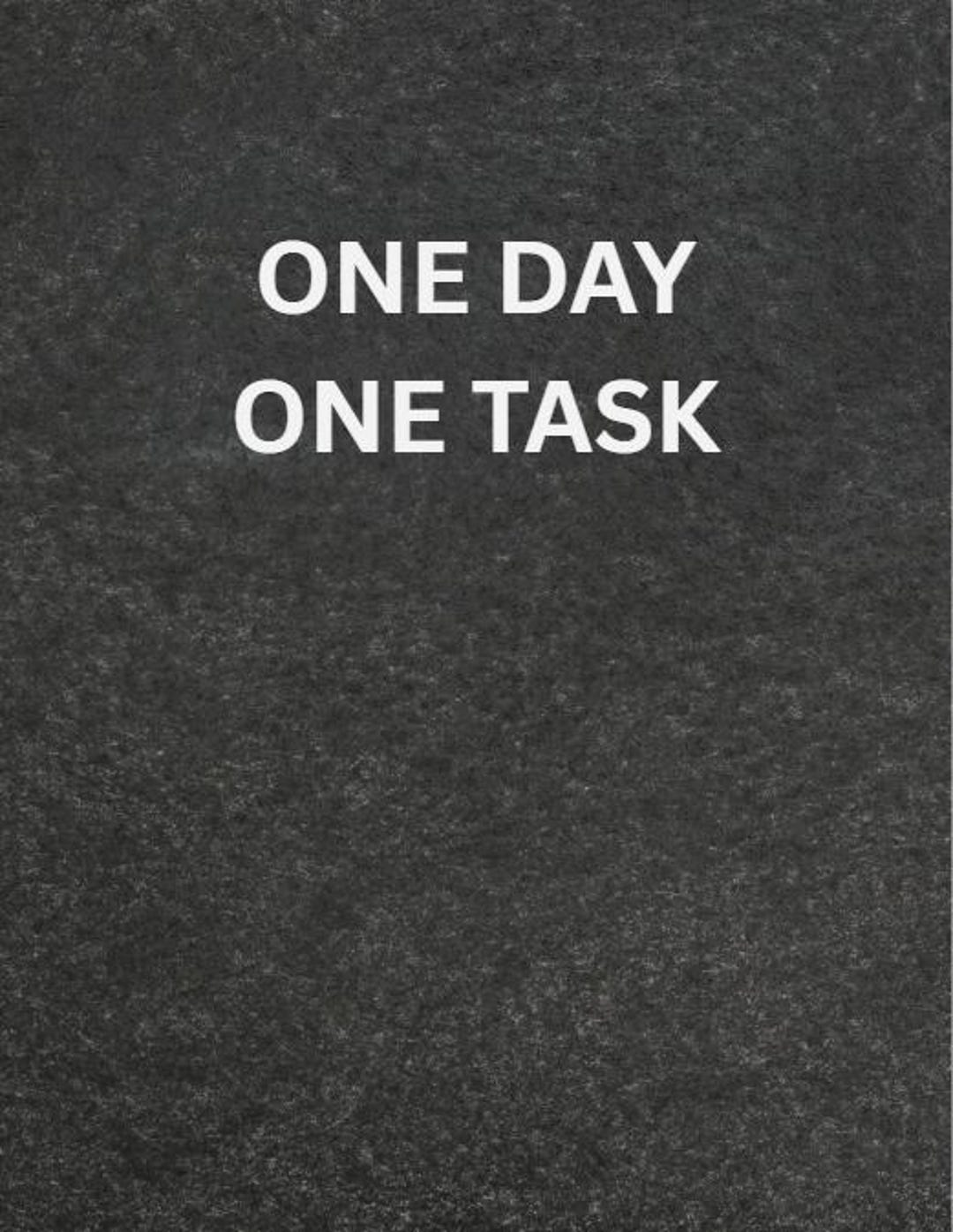 One Day One Task – Minimal Digital Focus Tool (PDF) for Daily Execution ...
