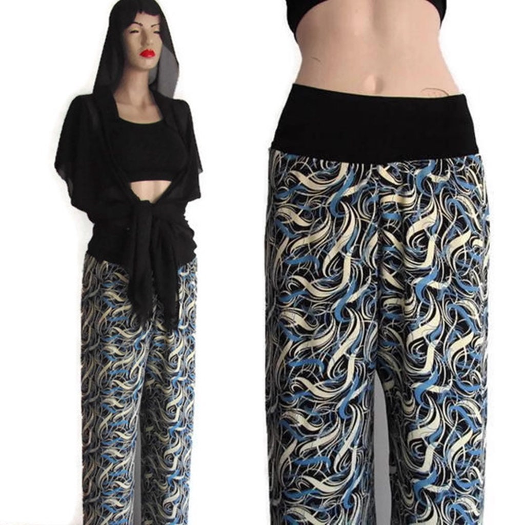 Cotton Wide Leg Pants Women Gift Loose Fitting Pants Etsy