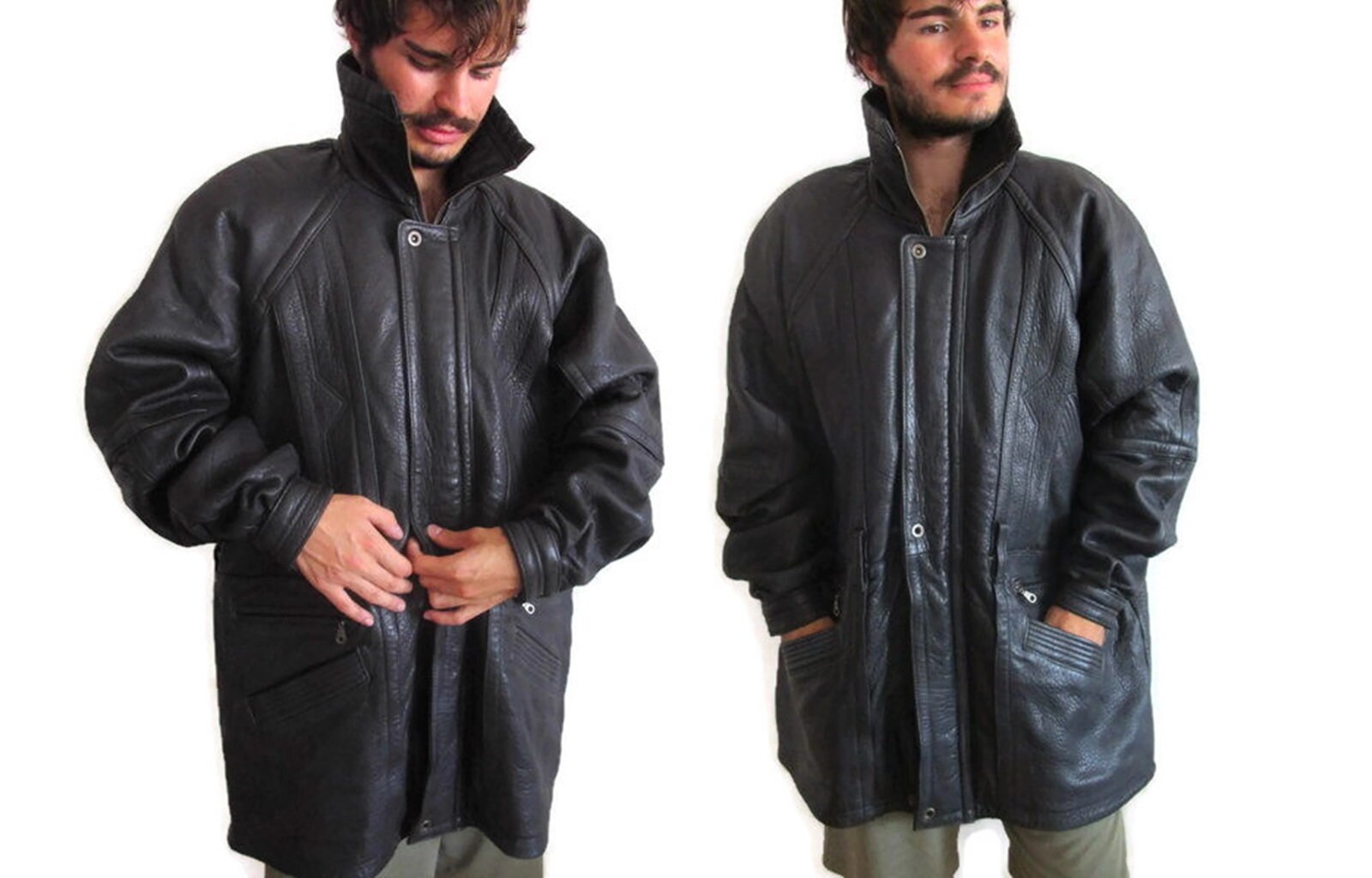 size 18 real leather jacket