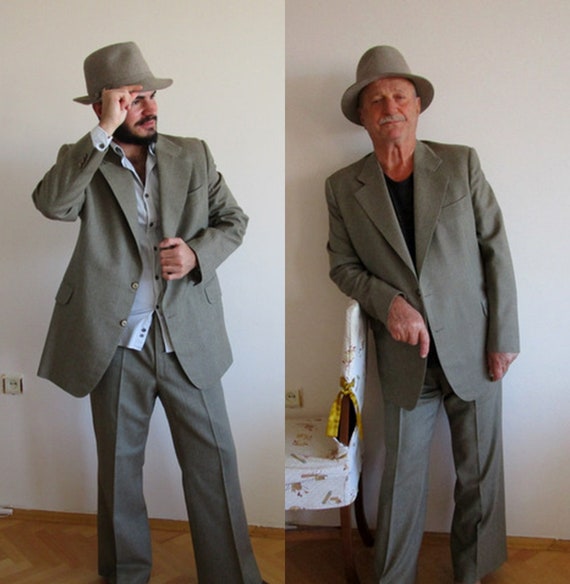 Vintage Men's Suit, Brownish wool suit, Vintage He