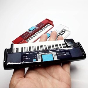 Miniature Keyboard Piano Ya ma ha Black Scale 1:6 |  | Dollhouse Piano Decor | Realistic Mini Grand Piano | Tiny Music Instrument Replica