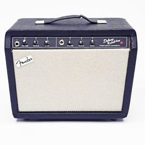 Miniature Amplifier Fe nder Deluxe 1:12 Scale | Realistic Tiny Amp Replica for mini Guitar, Dollhouse and Action Figure