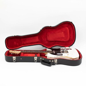 Miniature Guitar Telecaster White Relic 1:4 | Realistic Replica Mini Electric Guitar Handmade | Guitarist Birthday Gift Music Instrument