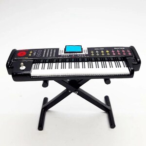 Miniature Keyboard Piano Ya ma ha Black Scale 1:6 |  | Dollhouse Piano Decor | Realistic Mini Grand Piano | Tiny Music Instrument Replica