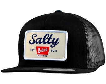 Salty Rodeo Matt 5:13 Embroidered Hat, Western Cowboy Trucker Cap, Christian Faith Baseball Hat, Salt of the Earth Snapback