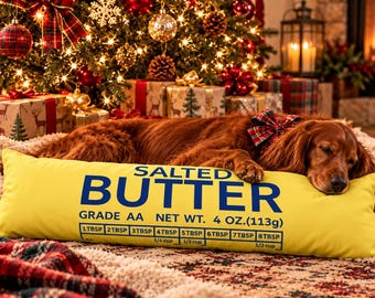 Salted Butter 20x54 Yellow Body Pillow, Home Decor, Novelty, Novelty Gift for Bakers, 20x54 Pillow