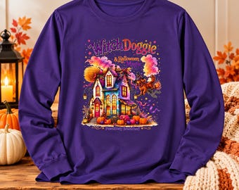 Halloween Witchy Dogs Shirt, Fall Dog Apparel, Lover Dog Tee