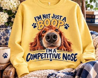 Scent Work Nose Work Dog Sweatshirt, Sports Canine Trainer Dog Apparel, Pullover