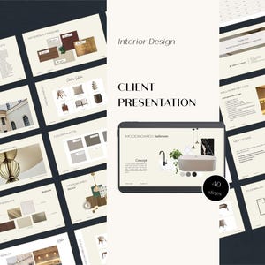 Presentationsmall för inredning | Projektförslag för inredning | Moodboard, tillbehör och inredning