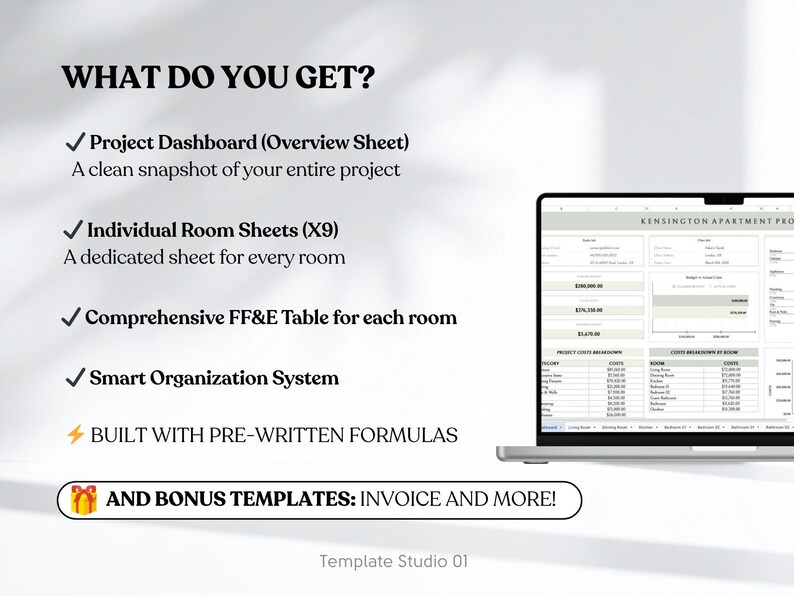 Ffe Item Schedule FF&E Schedule Google Sheets Template | Interior Design Furniture ...