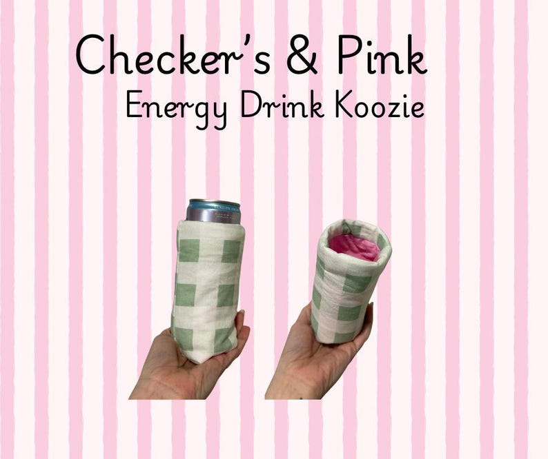 Koozie de lata hecho a mano imagen 1