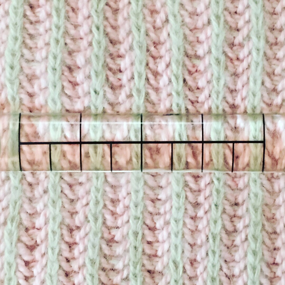 EZ PZ Gauge Ruler, Knitting Crochet, Gauge Tool, Swatch Tool, Magnifier ...