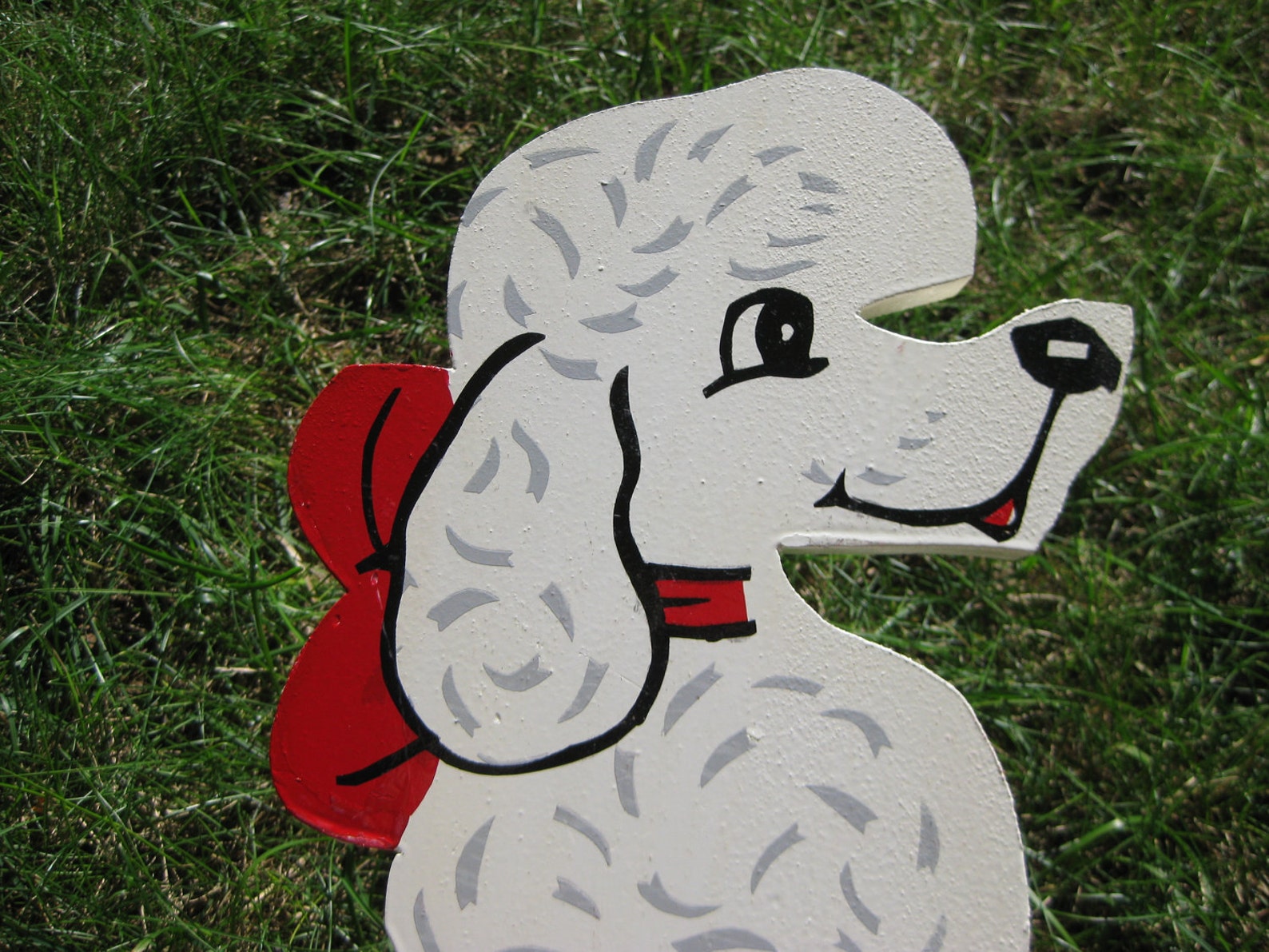 Hand Made Poodle Lawn Ornament Etsy