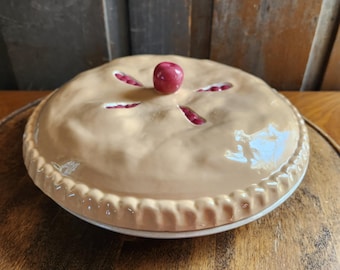 Vintage Ceramic Cherry Pie Keeper
