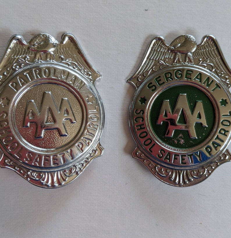 Vintage AAA School Safety Patrol Badge and Handbook YOU CHOOSE Etsy