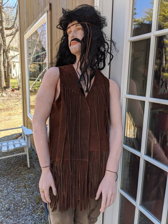 Vintage SIXTIES SEVENTIES Cowhide/Suede Fringe Ves