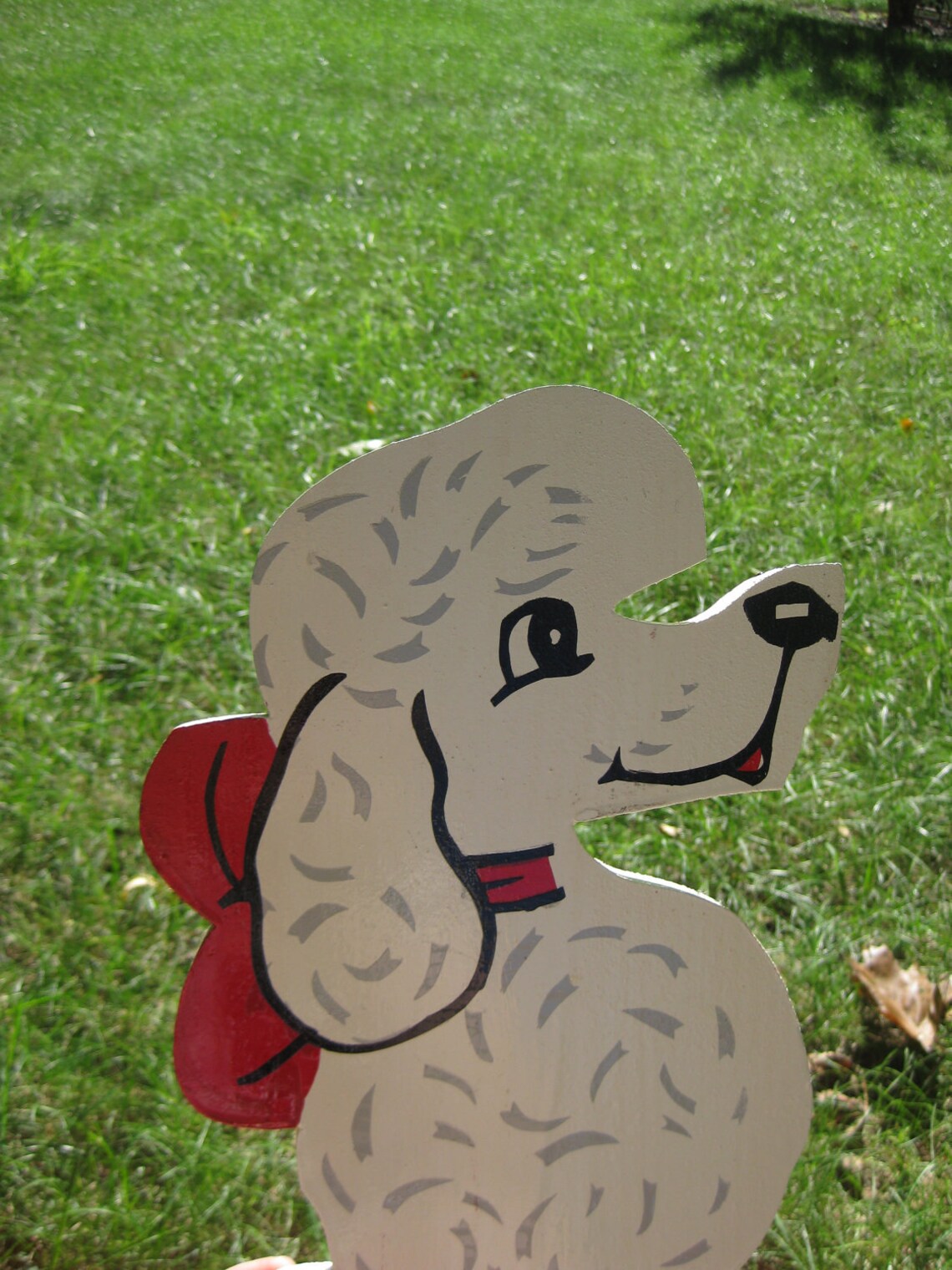 Hand Made Poodle Lawn Ornament Etsy