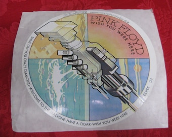 Vintage 1975 PINK FLOYD Wish You Were Here Sticker
