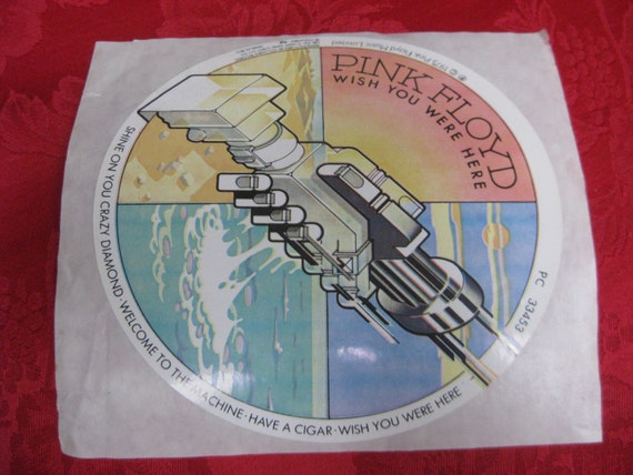 Vintage 1975 Pink Floyd Wish You Were Here Sticker Etsy Vintage 1975 Pink Floyd Wish You Were Here Sticker Etsy