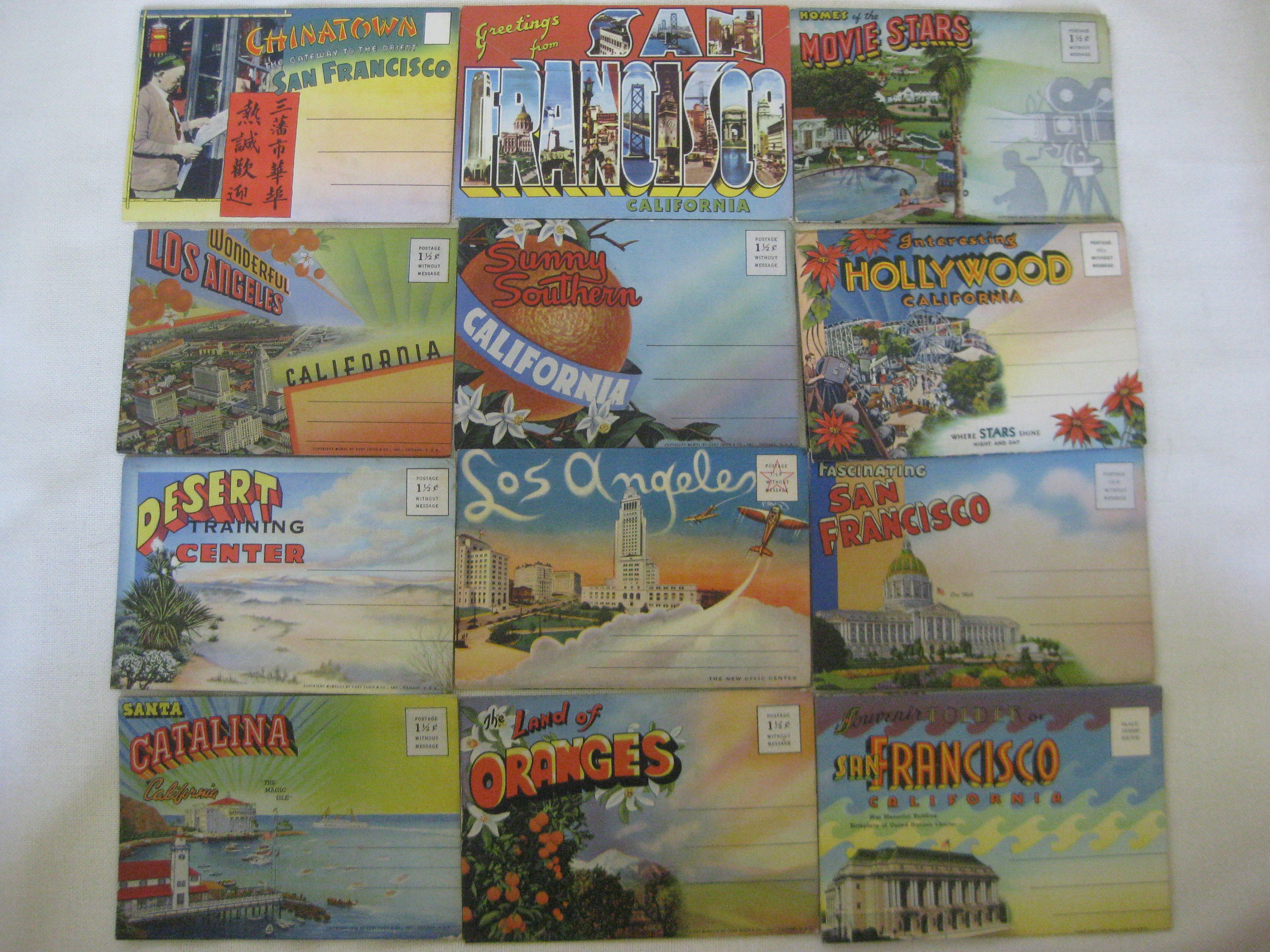 Vintage UNIQUE California Postcard Books YOU COOSE Etsy