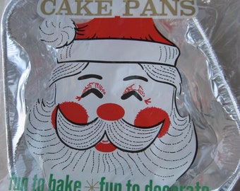 Vintage Santa Baking Tins in Original Package