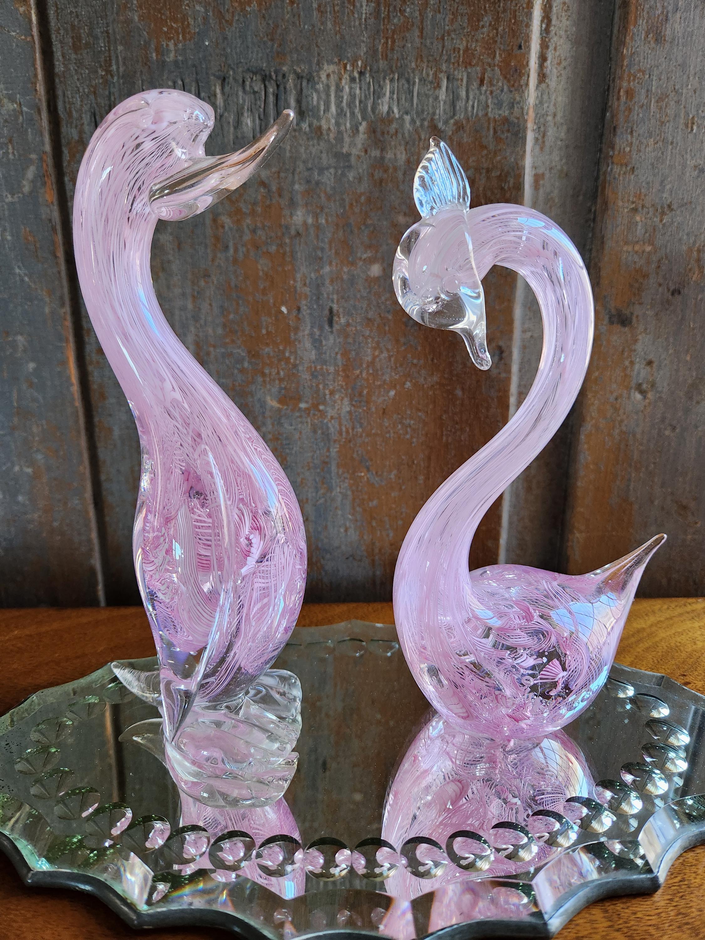 Pink Murano Duck - Etsy