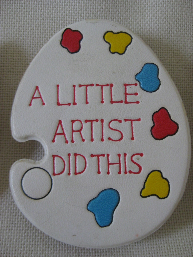 Vintage Child/'s Work Magnets Set of 3