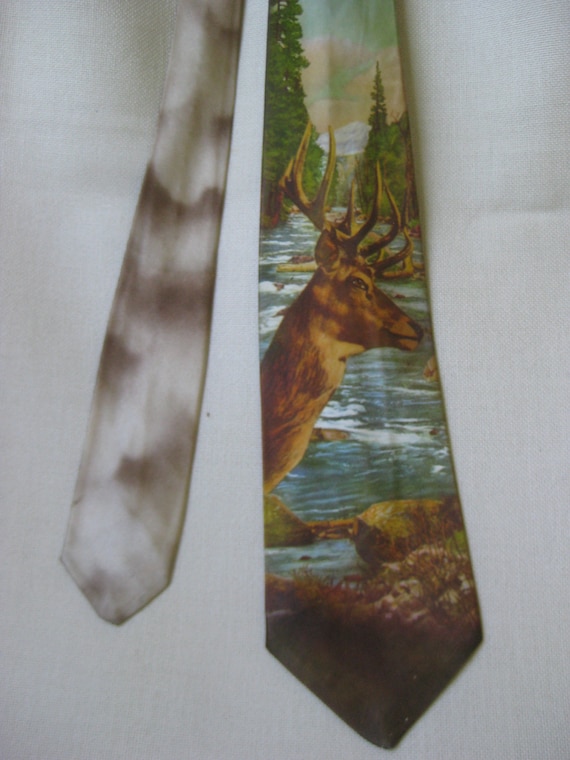 Vintage Hunter's Delight COLOR PHOTO Tie - image 1