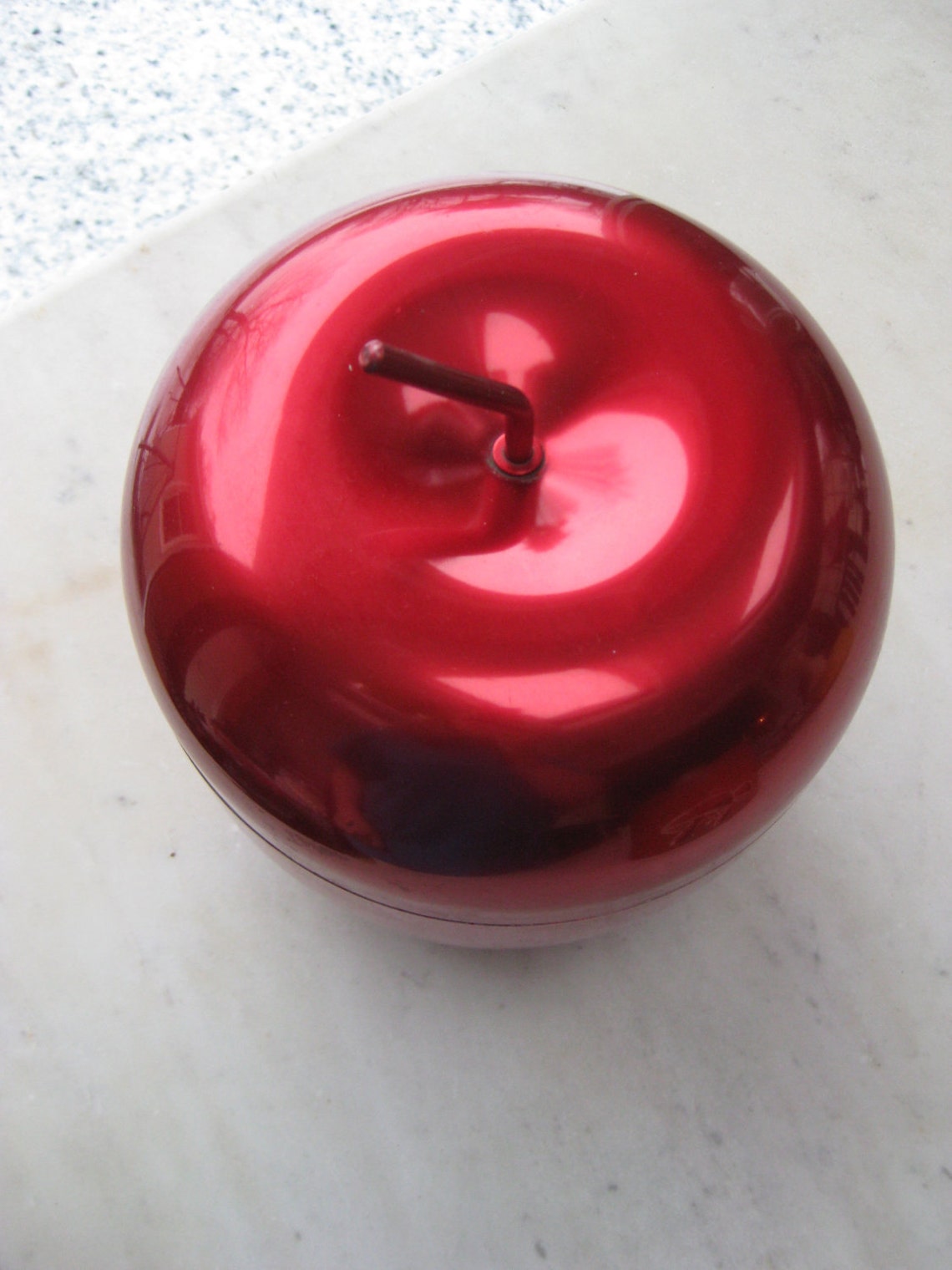 Vintage Red Apple Ice Bucket Etsy