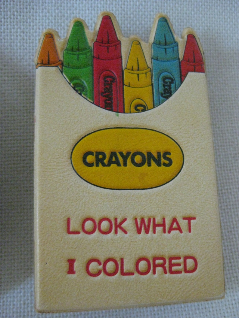 Vintage Child/'s Work Magnets Set of 3