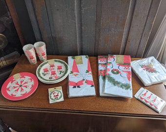 Vintage Sixties Christmas Party Supplies YOU CHOOSE