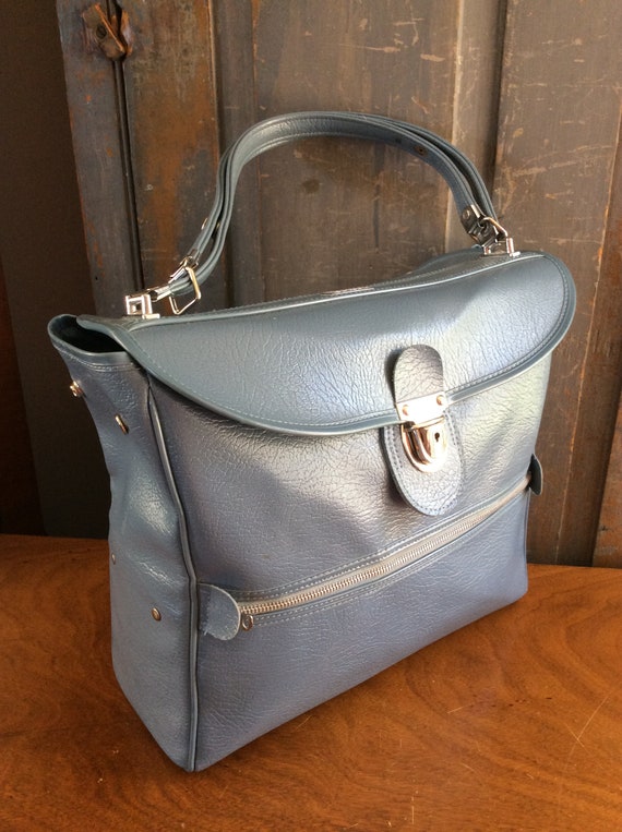 Vintage Blue Amelia Earhart Bag