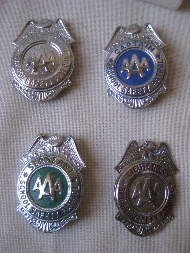 Vintage AAA School Safety Patrol Badge and Handbook YOU CHOOSE Etsy