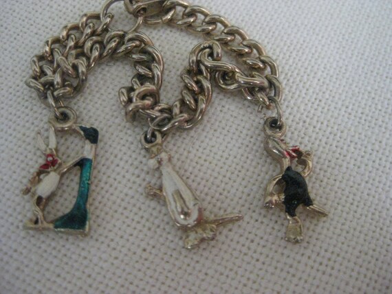 Vintage RARE Looney Tunes Charm Bracelet