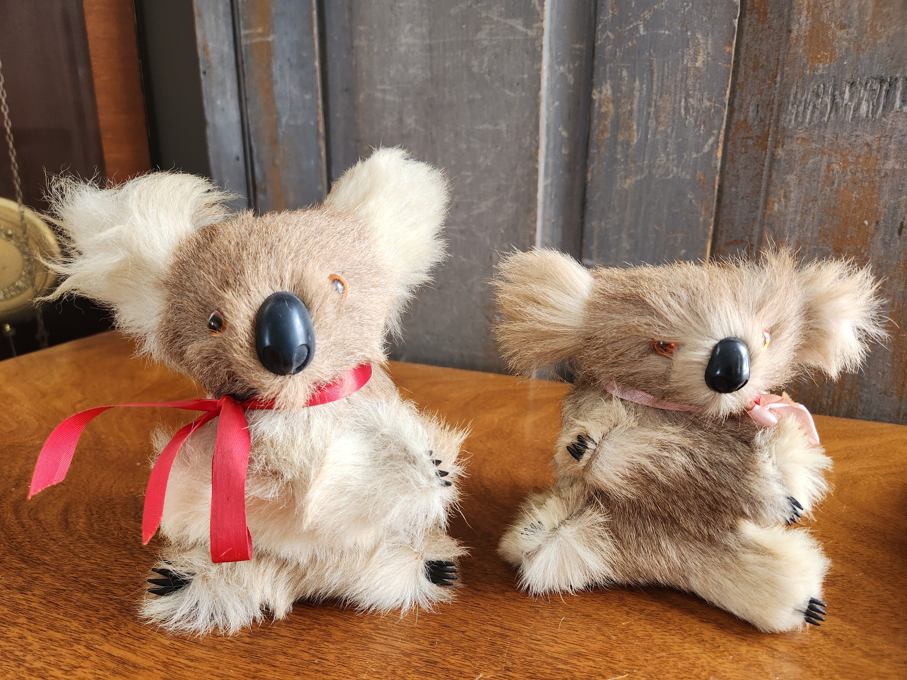 Grande Bougie Koala Bear – Marron 9x7 Pouces – Vintage, Non Parfumée