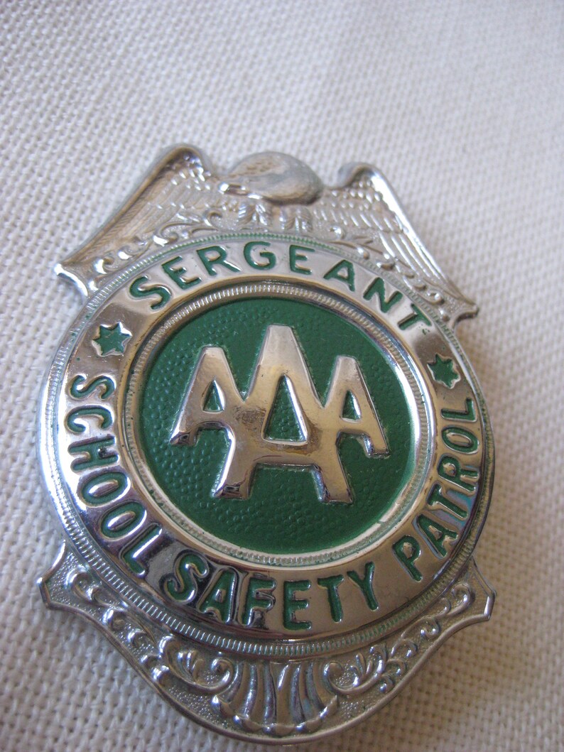 Vintage AAA School Safety Patrol Badge and Handbook YOU CHOOSE Etsy
