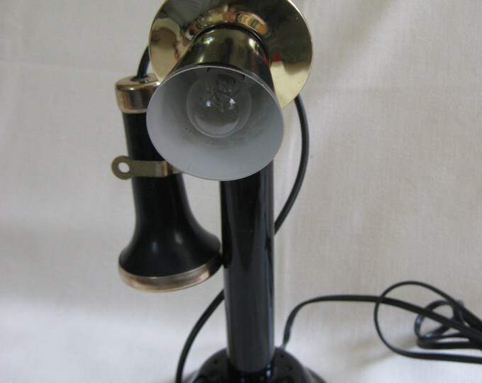 Vintage Candlestick Telephone LAMP Etsy