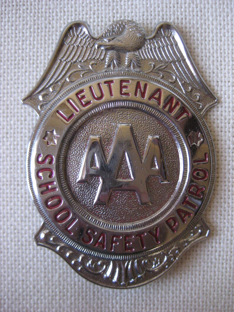 Vintage AAA School Safety Patrol Badge and Handbook YOU CHOOSE Etsy