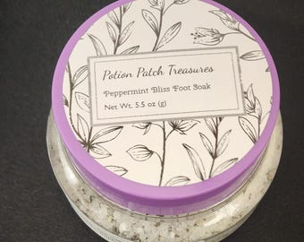 Peppermint Bliss Foot Soak – Soothing, Revitalizing, Relaxing Foot Bath