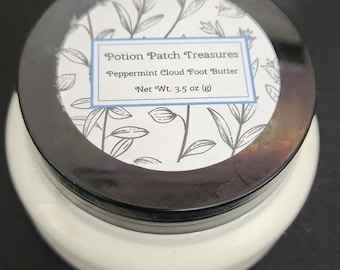 Peppermint Cloud Foot Butter - A cooling treat for your feet after a long day.