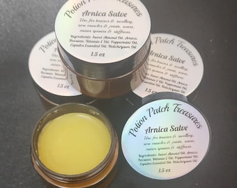 Arnica Salve for Topical Relief of Bruises, Inflammation, Muscle Pain as well as Arthritis.