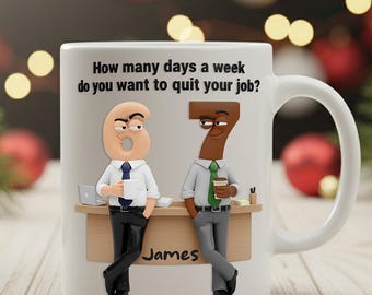 Funny Office Mug, Personalized Quit Your Job Coffee Cup, Custom Coworker Gift, Work Humor Mug, Boss Gift, Employee Gift