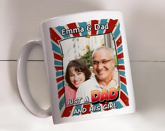 Personalized Father's Day Photo Mug, Custom Dad Gift