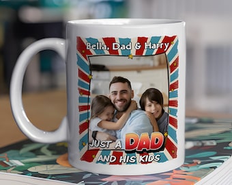 Personalized Photo Mug for Dad, Custom Father's Day Gift