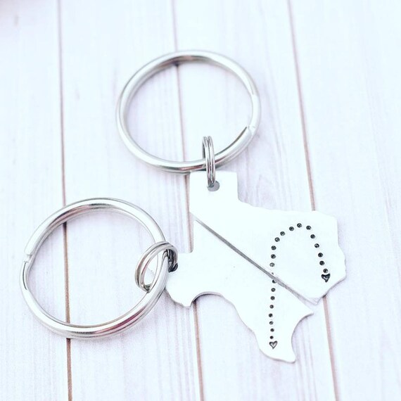 etsy long distance keychain