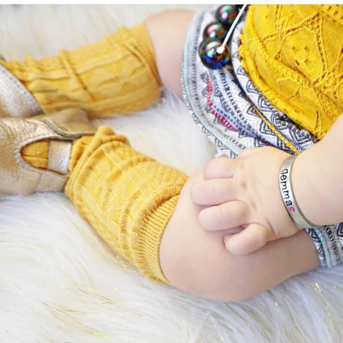 Personalized Bracelet // Baby Cuff Bracelet // Hand Stamped Etsy