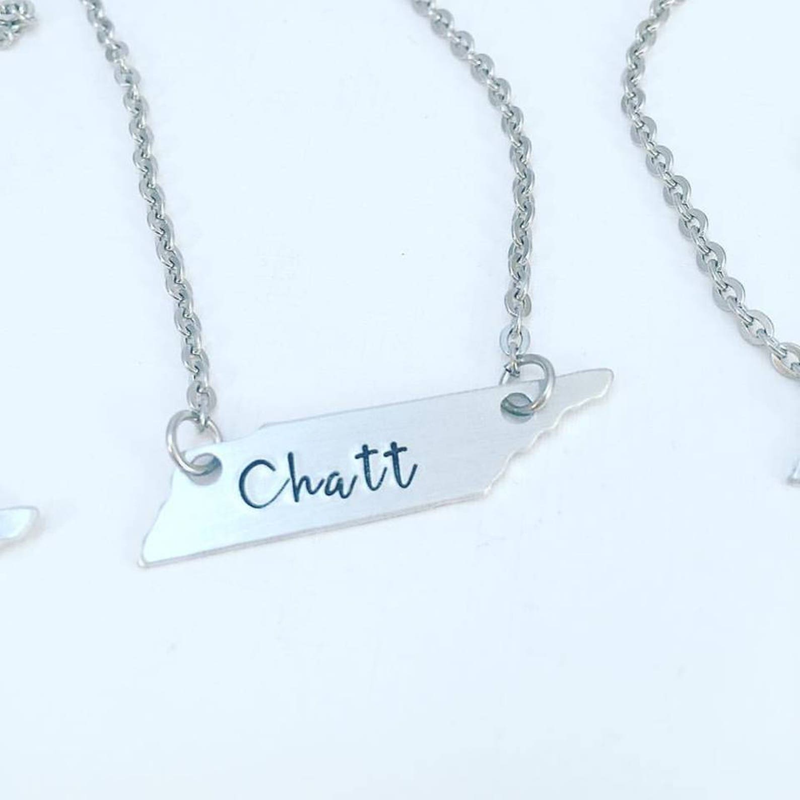 Chattanooga Tennessee Necklace Chatt Necklace Tennessee Etsy